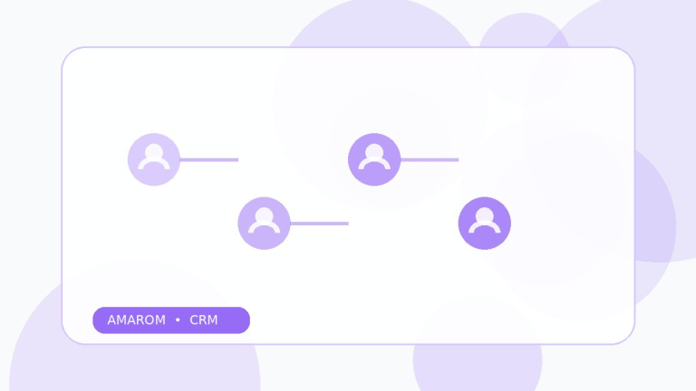 تصویر مفهومی درباره پیگیری مشتری در CRM در آمارام
